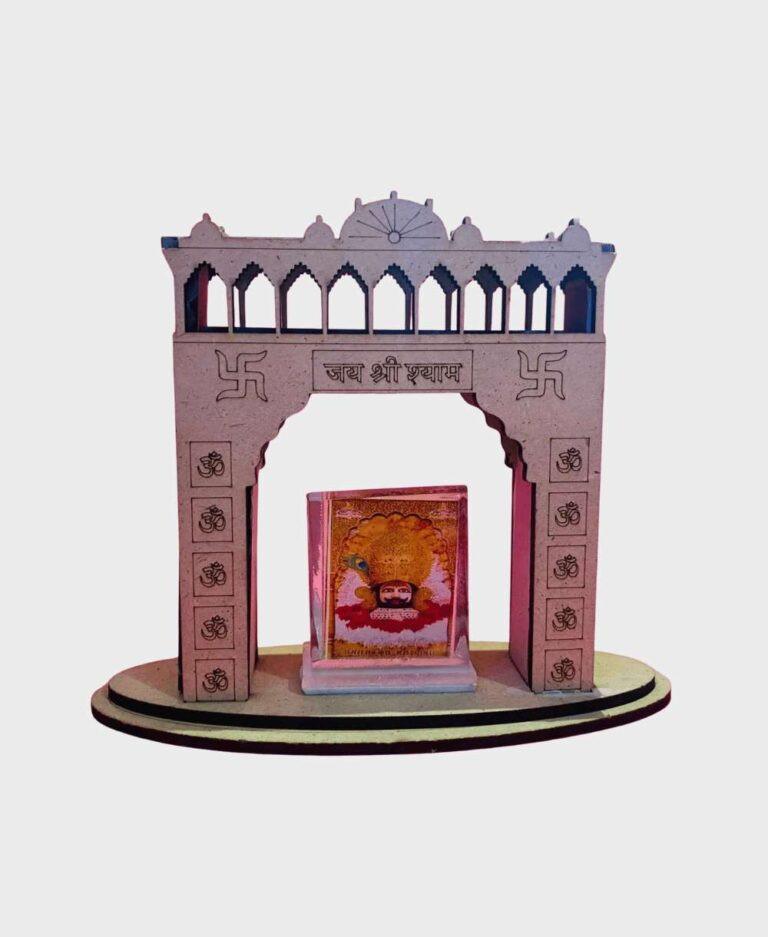 Toran Dwar with Shyam Baba Photo in Wooden Work